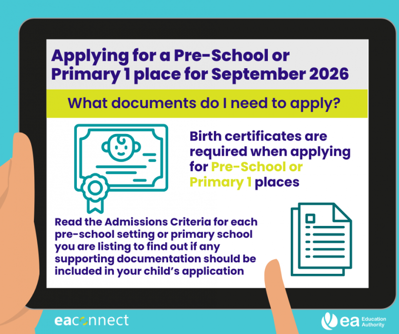 If you have recently submitted your child’s Pre-School or Primary 1 application, and have yet to supply your supporting documentation, the deadline is 26 January 2026 at 4pm
